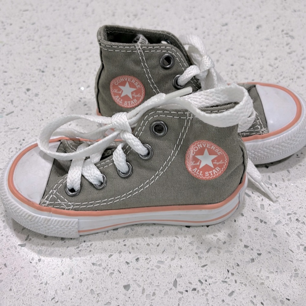 Kids high top converse shoes